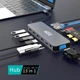 USB-хаб XON SmartHub 13 в 1 (Ethernet, VGA, 2xHDMI, 3.5 Audio, SD/TF, 2xType-C, 2xUSB3.0, 2xUSB2.0) Серый (XUCHP134322G 5290) - изображение 4