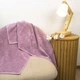 Большое банное полотенце махровое GM Textile 100х150см 400г/м2 (Пудра) - изображение 3
