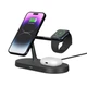 Док-станціяTech-Protect A12 3in1 MagSafe Magnetic Wireless Charger Black - зображення 3