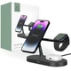 Док-станціяTech-Protect A12 3in1 MagSafe Magnetic Wireless Charger Black - зображення 5