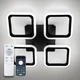 Світильник світлодіодний стельовий LUMINARIA ROOM 60W 4S BLACK 220V IP20 з пультом ДУ - изображение 1
