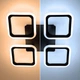 Світильник світлодіодний стельовий LUMINARIA ROOM 60W 4S BLACK 220V IP20 з пультом ДУ - изображение 9