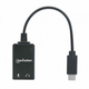 Звуковая плата USB Type-C 2.1 Manhattan 153317 Channel черный - изображение 4