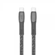 Кабель USB 2.0, PS6105 GR21,Type-C/Type-C, 2,1м, 3А, 60Вт, сірий - зображення 1