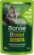 Упаковка влажного корма для котов Monge cat wet bwild grain free sterilised мясо дикого кабана с овощами 85 г х 4 шт (1826000000006) - изображение 2