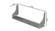 Полка настенная Ferrum-decor Изи 260x700x150 металл Белый ДСП Бетон 16 мм (IZI0056) - изображение 1