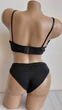 Комплект нижнего белья в рубчик бюстгальтер топ и трусики New Style One Size S/М черный (2-225) - изображение 4