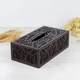 Деревянный диспенсер для косметических салфеток VANZA Leaf палисандр - изображение 1