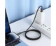 Зарядний кабель швидкого заряджання USB/Lightning 12W hoco. U127 дисплей синхронізації акумулятора телефону concealed digital display Black - зображення 5