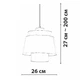 Підвісний світильник Friendlylight Navi WH FL3034 - зображення 4