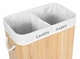 Кошик для білизни окремо стоячий Gockowiak 100 л natural бамбук кришка Loft - зображення 5