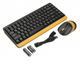 Комплект клавиатура+мышка A4Tech FG1110 (Bumblebee) Fstyler, беспроводной, черно-желтый цвет - изображение 2