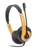 Гарнитура A4Tech FH100U (Bumblebee) Fstyler USB Stereo Headphone, черный + золотой - изображение 1