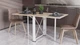 Стол-книжка трансформер Орион 2 Ferrum-decor 750x1520x730 Белый металл ДСП Дуб Сан-Марино 16 мм (ORI209) - изображение 3