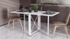 Стіл-книжка трансформер Оріон 2 Ferrum-decor 750x1520x730 Білий метал ДСП Білий 16 мм (ORI208) - зображення 1