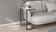 Столик приставной Терри Ferrum-decor 650x440x330 Черный металл ДСП Дуб Сонома 16 мм (TERR004) - изображение 1