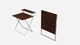 Стол трансформер Компакт 2 Ferrum-decor 750x790x720 Белый металл ДСП Венге Магия 16 мм (KOM210VB) - изображение 3