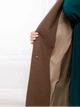 Двобортне пальто oversize ST-Style 52490 58-60 Шоколадний - зображення 4