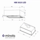 Вытяжка полновстраиваемая Minola HBI 5025 BL LED - изображение 10