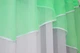 Кухонная тюль арка с ламбрекеном VR-Textil № 025к белый с мятным 280х170 см (52-0672) - изображение 4