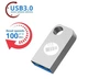 Міні-флешка 64 Gb срібляста (24180209) - изображение 1