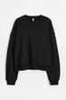 Свитшот из хлопка H&M 1143405003c45 XS черный (100005319) - изображение 2