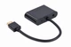 Адаптер Cablexpert HDMI - HDMI/VGA+Аудіо 3.5 мм, M/F, 0.15 м, чорний (A-HDMIM-HDMIFVGAF-01) коробка - изображение 2