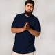 Мужская рубашка-поло JHK, POLO REGULAR MAN, темно-синяя футболка поло, размер 3XL - изображение 1