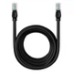 Сетевой кабель RJ45 Baseus CAT5 B00133206111-06 RJ45 круглый 8 м Black (SH020693) - изображение 1