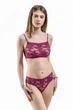 Комплект женский кружевной топ и стринги Felisiya Lingerie Фуксия 2002+262-105 L - изображение 2