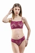 Комплект женский кружевной топ и стринги Felisiya Lingerie Фуксия 2002+262-105 L - изображение 4