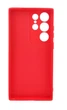 Чехол Silicone Case Box для Samsung Galaxy S23 Ultra бампер с микрофиброй красный - изображение 2