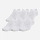 Набор мужских носков коротких Under Armour UA Essential No Show 1382611-100 L 6шт Белый (196885583650) - изображение 1