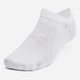 Набор мужских носков коротких Under Armour UA Essential No Show 1382611-100 L 6шт Белый (196885583650) - изображение 2