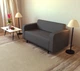 Диван офисный Tobi Sho Арне с подлокотниками 1580х700х740 мм, кожзам Dark Grey/2233 - изображение 4