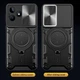 Чохол Magnetic Shield для Realme Note 50 протиударний бампер з підставкою Black - зображення 5