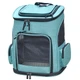 Портативна дорожня сумка-рюкзак для собак і кішок Voyager Pet VB16007, Бірюзовий - зображення 1