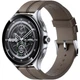 Часы умные Xiaomi Watch 2 Pro BHR7216GL серебристый корпус коричневый ремешок кожа - изображение 1