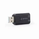 Адаптер Gembird SC-USB2.0-01, USB2.0 to Audio, чорного кольору, блістер - зображення 2