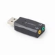 Адаптер Gembird SC-USB2.0-01, USB2.0 to Audio, чорного кольору, блістер - зображення 4