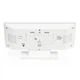 Электронные настольные зеркальные LED часы UKC DS-3618L красная подсветка белый корпус - изображение 2