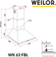 Вытяжка WEILOR WK 63 FBL - изображение 11