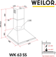 Вытяжка WEILOR WK 63 SS - изображение 11