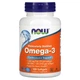 Омега-3, Omega-3, Now Foods, 180 ЕПК/ 120 ДГК, 100 гелевих капсул (NOW-01650) - изображение 1