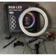Кольцевая LED лампа RGB MJ26 (26см) (1 крепление) (управление на проводе) - изображение 3