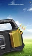 Акумуляторний LED ліхтар Power Bank із сонячною панеллю, Power Bank і бічна 2COB лампа USB - зображення 3