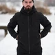 Мужская демисезонная Куртка Intruder SoftShell с капюшоном черная размер L - изображение 1