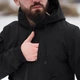 Мужская демисезонная Куртка Intruder SoftShell с капюшоном черная размер L - изображение 8