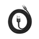 USB кабель Type-C разъем BASEUS Cafule Series (1m, 3A, 480 Mbps). Black - изображение 9