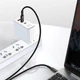 USB кабель Type-C на Type-C BASEUS Tungsten Gold Fast Charging (2m, 100W, 5A). Black - зображення 13